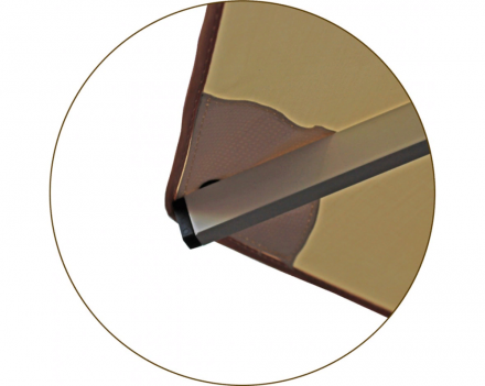 Зонт круглый (d=3м, 8 спиц) сталь, с воланом