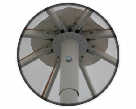 Зонт круглый (d=3.5м, 8 спиц) сталь, с воланом